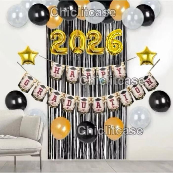 Set paket graduation / dekorasi balon graduation / dekorasi graduasi / wisuda / kelulusan