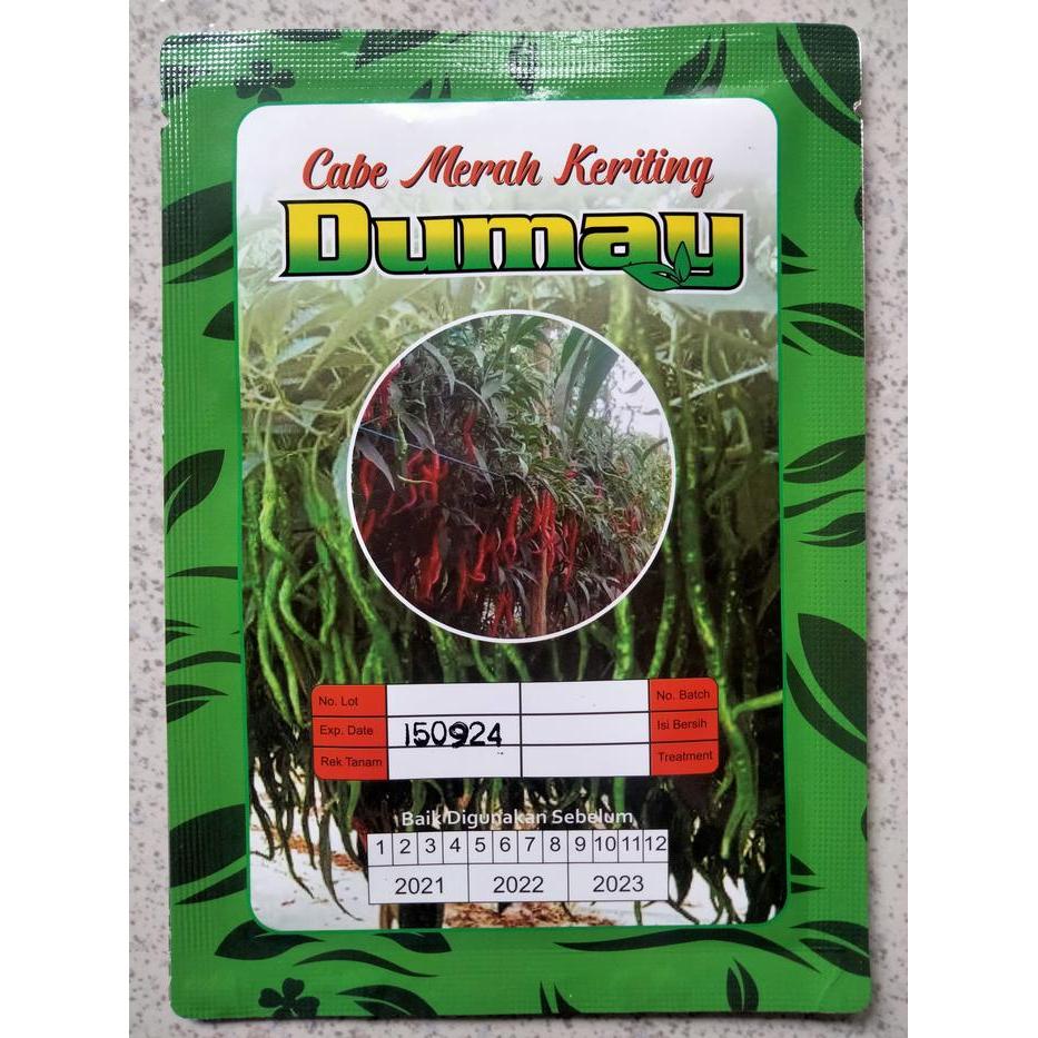 Merayakansenja Benih Cabe Merah Keriting Dumay 10 Gram - Bibit Cabai Dumay - Cabe Cmk Dumay Akar