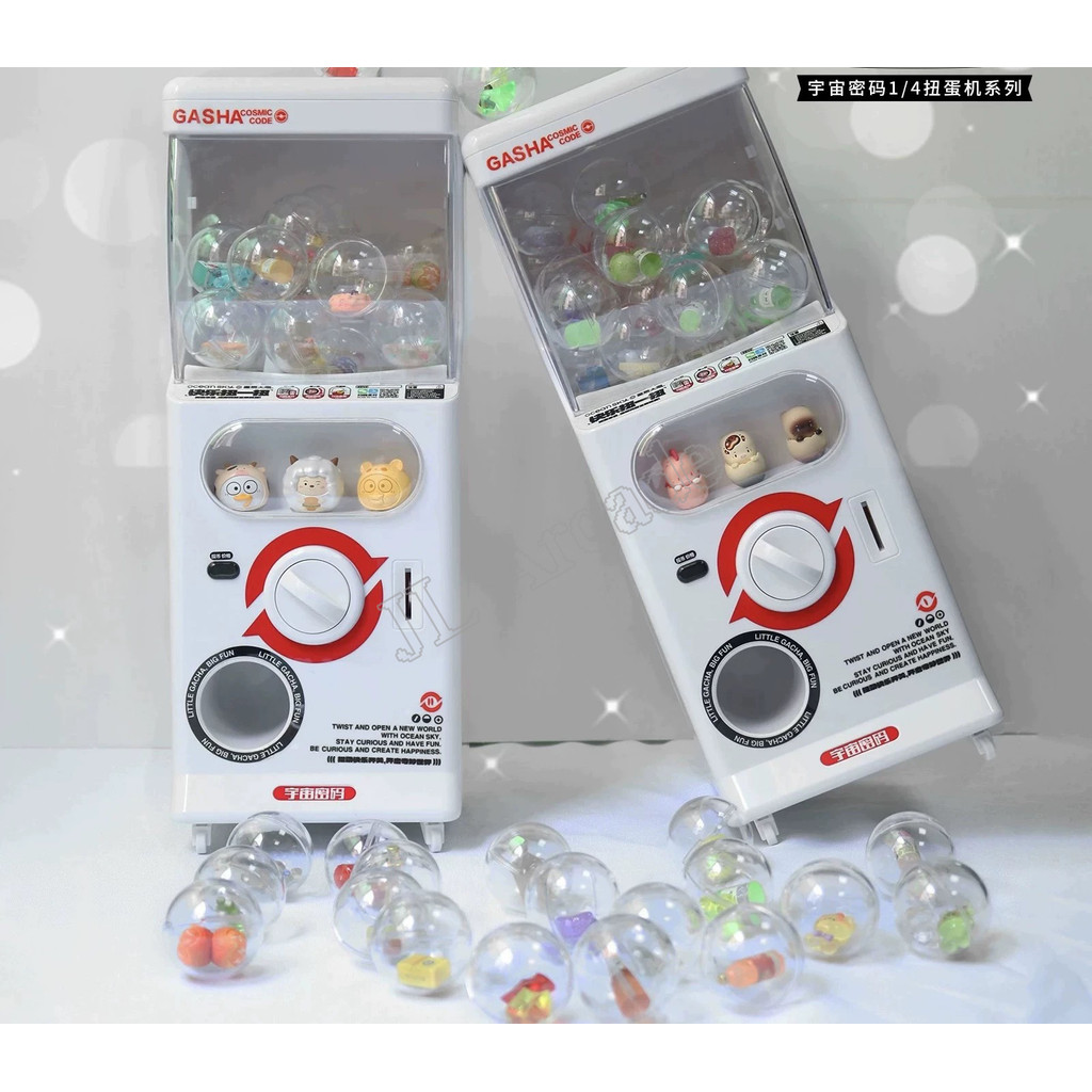 Mini Gachapon Machine Arcade Gum Capsule Toy Candy Machine Vending MachineSliding Door Gachapon