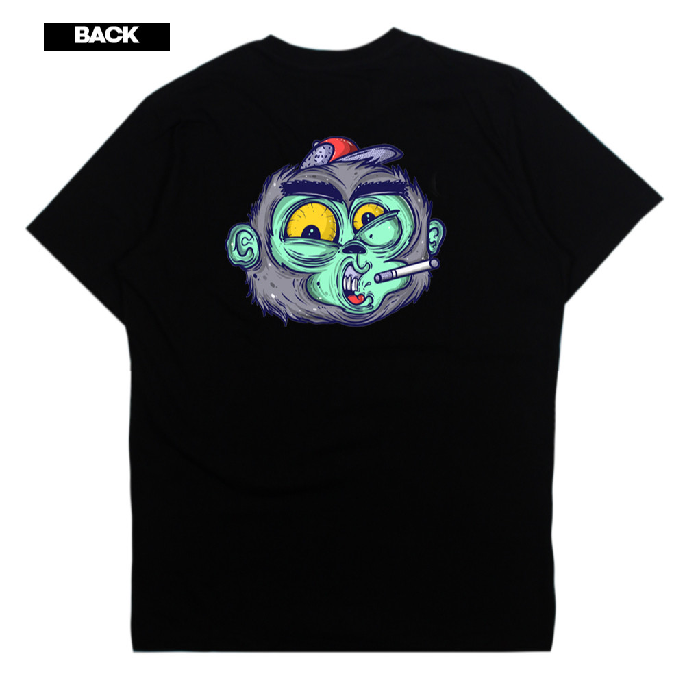 Lasting Kaos Monkey Hitam Kaos Distro / Baju Lasting