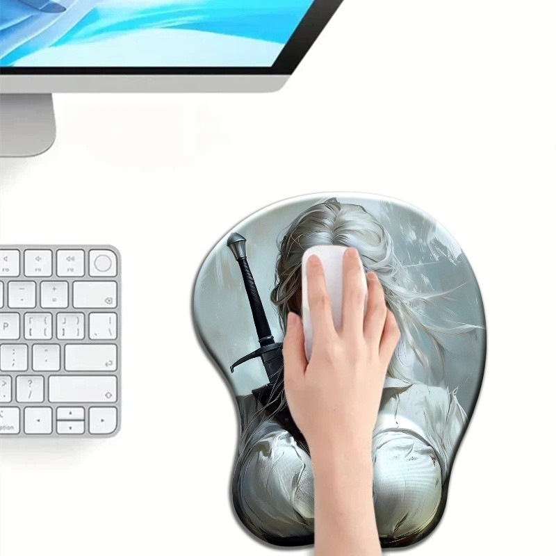 European and American style vampire hunter ergonomic wrist rest 3D soft and smooth silicone mouse