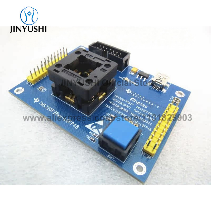TMS320F28026/28022/28021/28200 IC51-0484-806 QFP48/LQFP48 QFP48-DIP48 IC Burning seat Adapter test