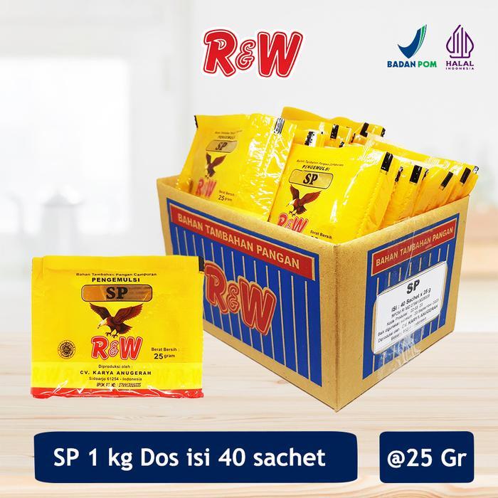 R&W Emulsifier SP Ovalet TBM 25 Gram Isi 40 Sachet Pengemulsi Kue Cake Baking Brownies Bolu Halal BP