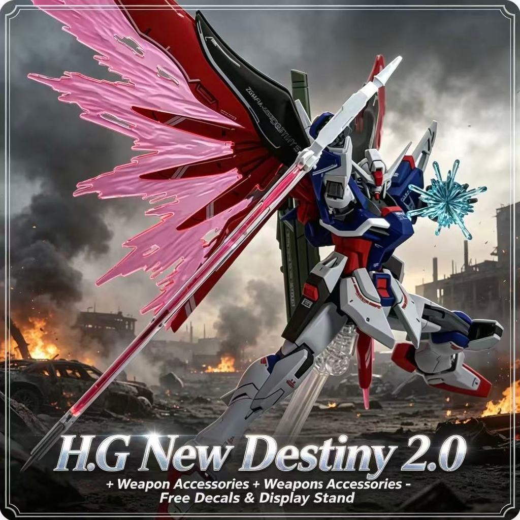 224 HG 1/144 Destiny Spec II Final Battle Image Color Assembly Model Kit Seed Action Figure Deep