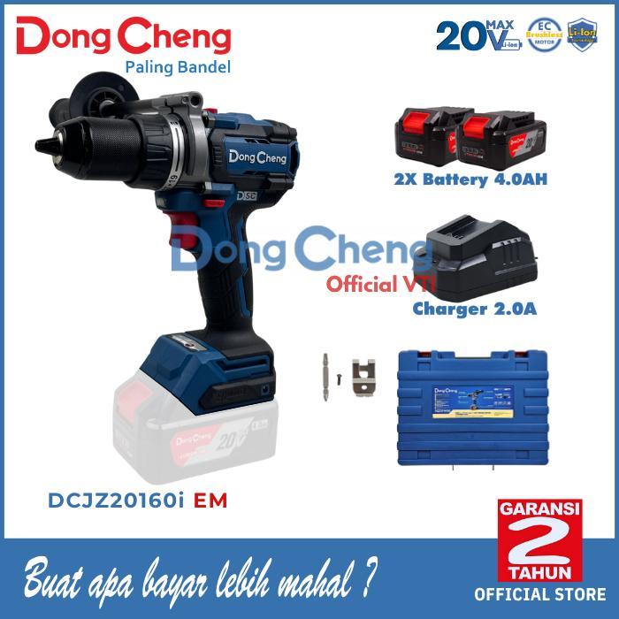 TERLARIS DongCheng DCJZ20160i EM Bor Baterai Cordless Brushless Impact Drill 20V DCJZ20160i