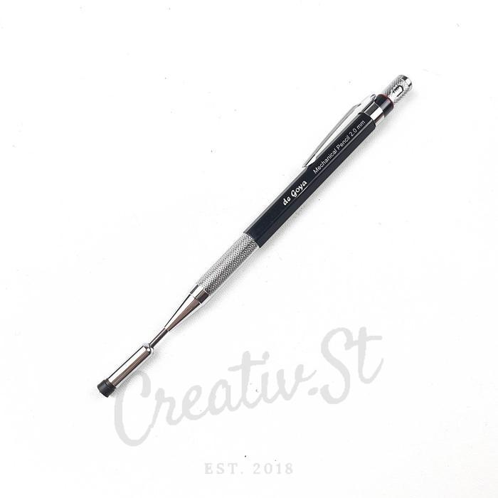 "New" De Goya Pensil Mekanik Metal Besi Mechanical Pencil 2.0 mm 2.0Mm