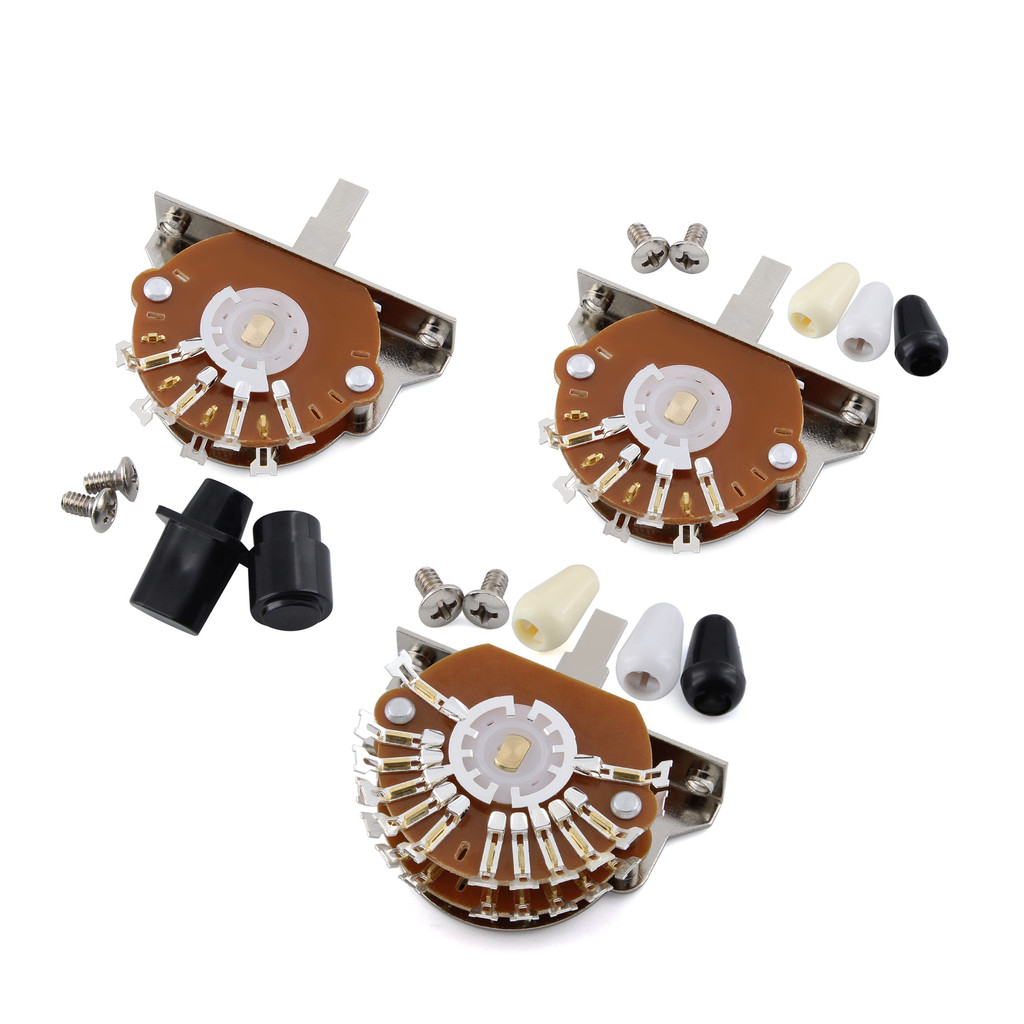 FLEOR 1PC Electric Guitar Pickup Selector Switch 5 Way /3 Way / Super 5 Way Switch and Tips for