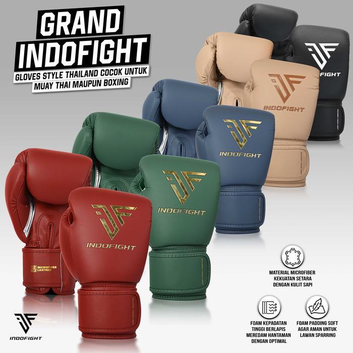 PROMO Gloves Muaythai Hook Sarung Boxing Glove Training Sarung Tinju Dewasa 8oz,10oz,12oz,14oz,16oz