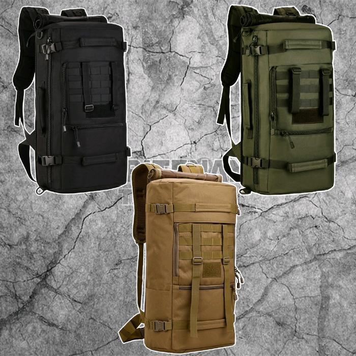 Tas Tactical W025 Tas Ransel Pria Tas Camping Naik Gunung 50L Tas Outdoor Pria