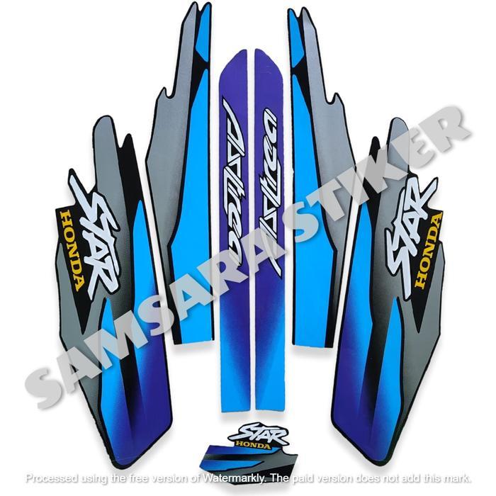 Stiker striping Body lis Motor Astrea Star 1997 full set Motorcycle