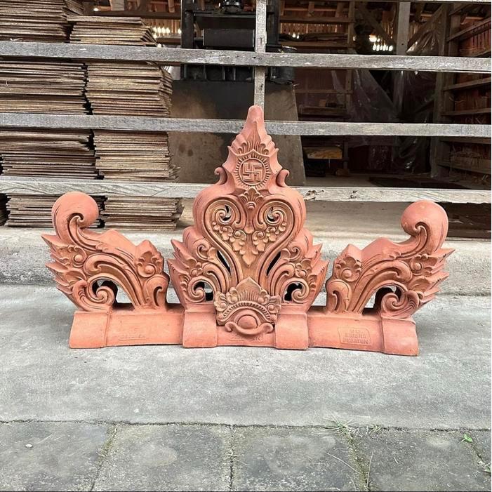Wuwungan Mahkota Bali Model Antik Motif Tunjung / Wuwungan Bali Antik / Wuwungan Genteng Terbaru 