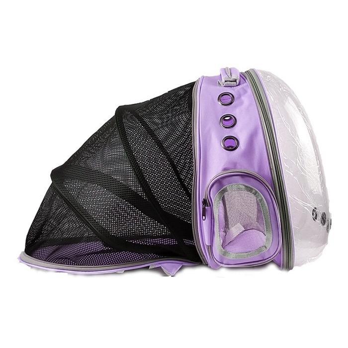 Astronot XTRA Jaring Tas Astronot Kucing Anjing | Pet Cargo - XTRA Lilac Jaring |Tas Astronot Kucin