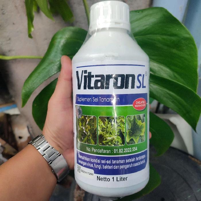 Moonieshopline Vitaron Sl Repack 100 Ml / Pupuk Cair Suplemen Sel Tanaman/ Memulihkan Sel Sel