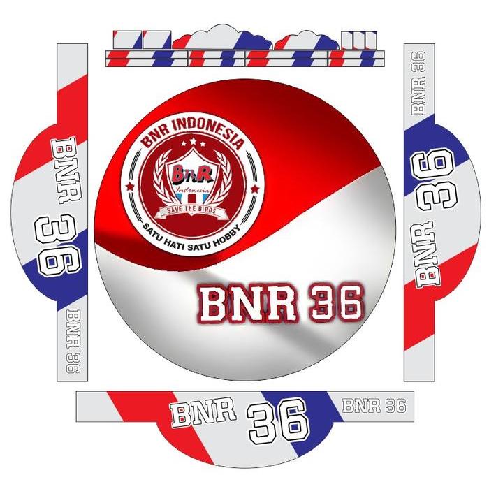ASLI STICKER DECAL SANGKAR BURUNG / KANDANG KOTAK BULAT STIKER BNR 36 READY STOCK