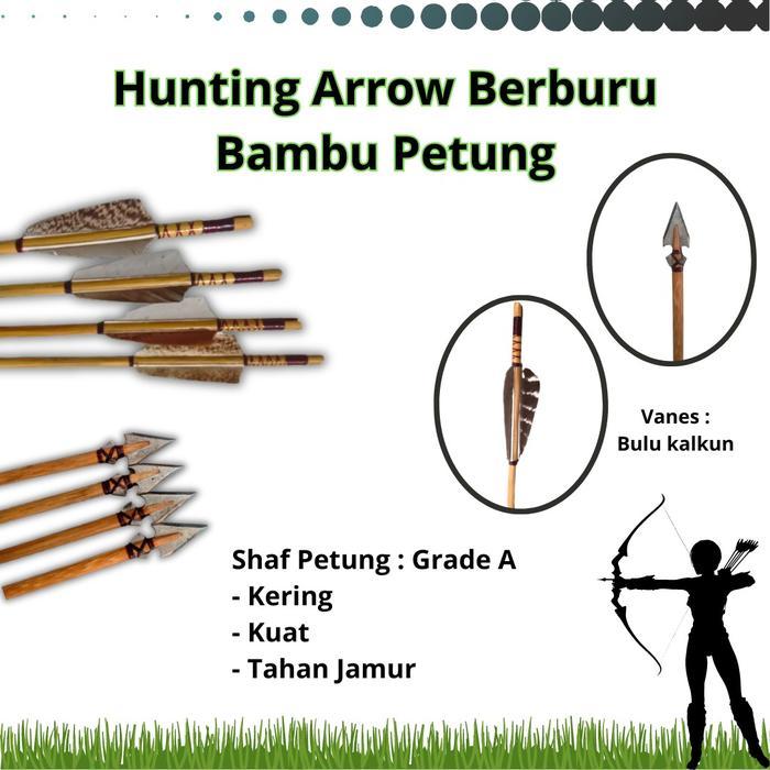 Hunting Arrow Anak Panah Berburu Bulu Kalkun