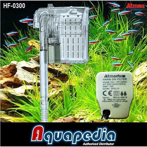 Atman HF-0300 Filter Gantung Aquarium Aquascape Hang on Filter Atman HF0300