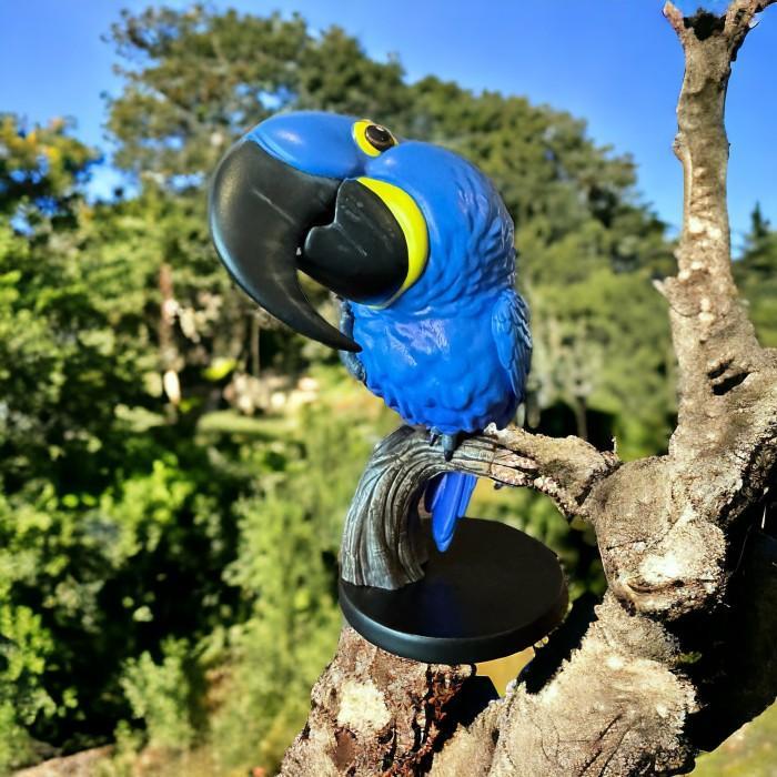 Hyacinth Macaw Animal Figure Miniatur - Anodorhynchus Hyacinthinus Animal Heavenly Body