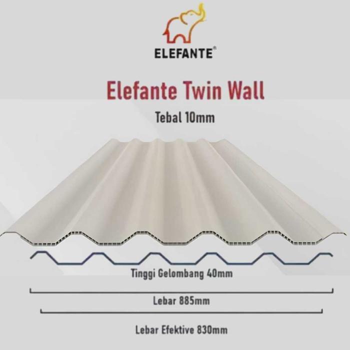 ATAP UPVC TRANSLUCENT ELEFANTE