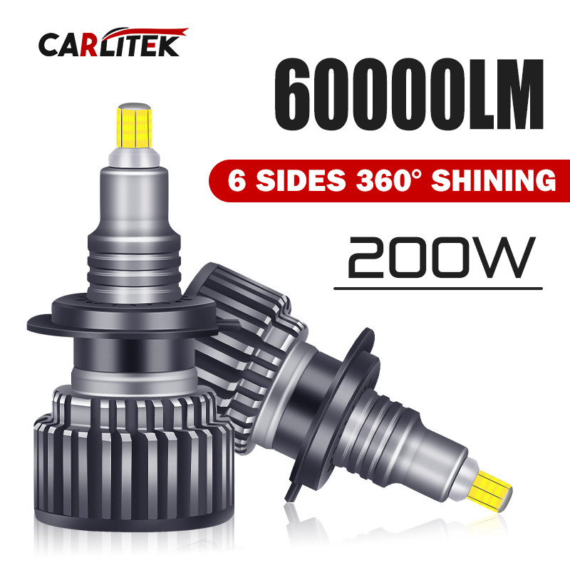 60000LM 200W H7 Led Canbus H1 H8 H9 H11 9006 Hb4 9005 Hb3 9012 Hir2