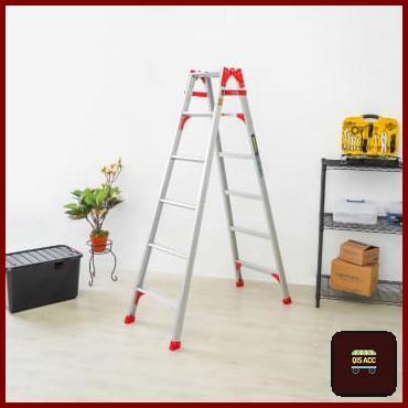 KRISBOW 2 In 1 Tangga Lipat Aluminium Multi Use 6 Step 1.7 Mtr