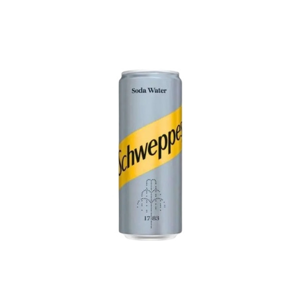 Schweppes Soda Water Can 250 Ml