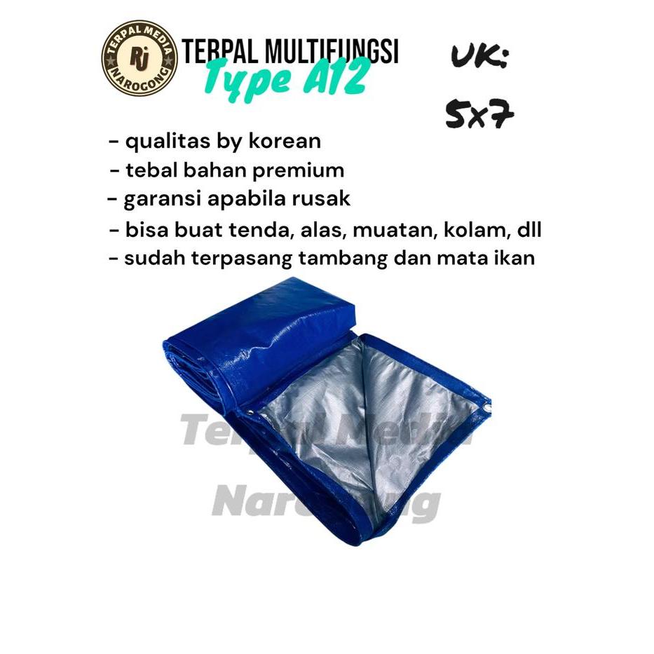 TERPAL UKURAN 5X7 METER A12 TEBAL BAHAN KOREA/TERPAL TRUK/TERPAL TENDA/TERPAL ALAS/TERPAL SERBAGUNA