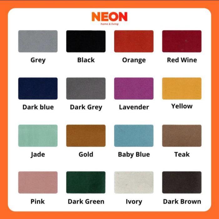 NEON Set Divan dan Sandaran Tempat Tidur Bludru Rangka Tempat Tidur Kayu Jati Minimalis Dipan 90 x
