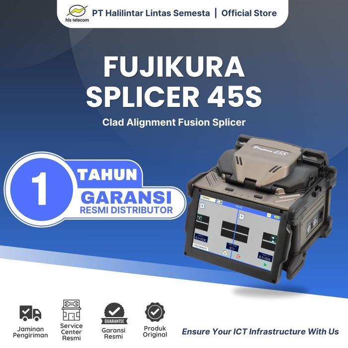 Khusus Grab Fujikura Splicer 45S Clad Alignment Fusion Splicer Alat Sambung Fiber Optik