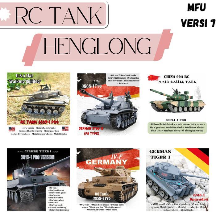 RC Tank Henglong Pro Upgrade 1/16 Shoot Bullet BB 6mm Army Militer