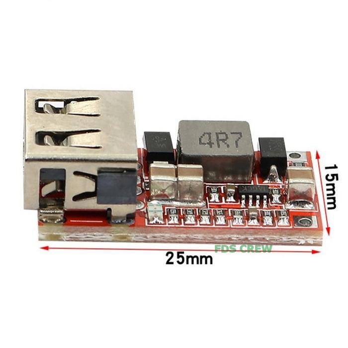 "New" MODUL CHARGER HP Dari Aki 12V-24V To 5V 3A