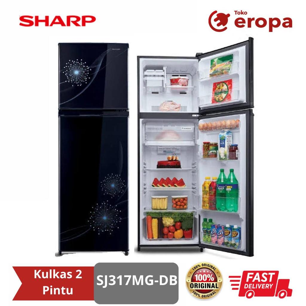Kulkas 2 Pintu Sharp SJ317MG-DB