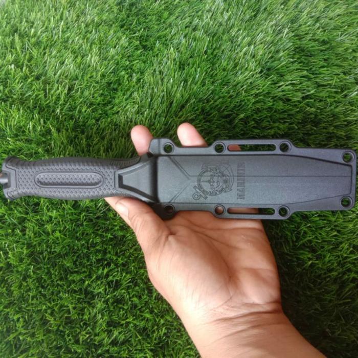 DISKON Pisau Komando Survival logo Marinir