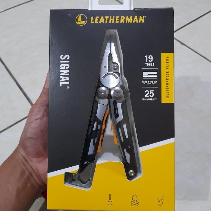 DISKON LEATHERMAN ALAT SAKU / TANG MULTIFUNGSI SIGNAL HANGPACK HITAM
