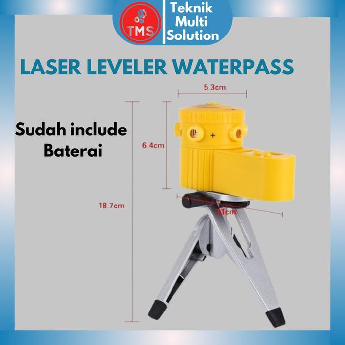 Laser Leveler Siku Laser Waterpass Kaki Tripod Siku Tukang Laser Level