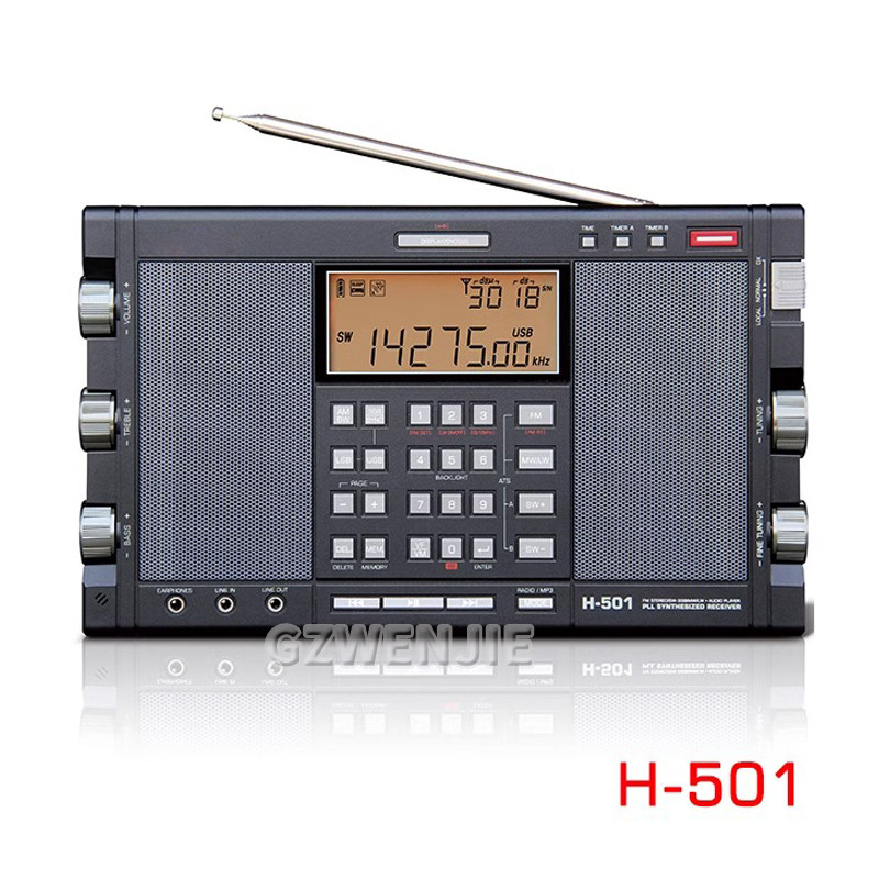 H-501 Portable Stereo Radio Full Band FM SSB Radio Receiver Dual-Horn Speaker With Radio Music