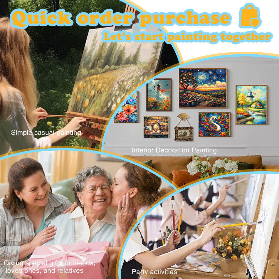 GATYZTORY Painting By Numbers On Canvas With Frame Flowers Markers By Numbers Canvas Art Painting
