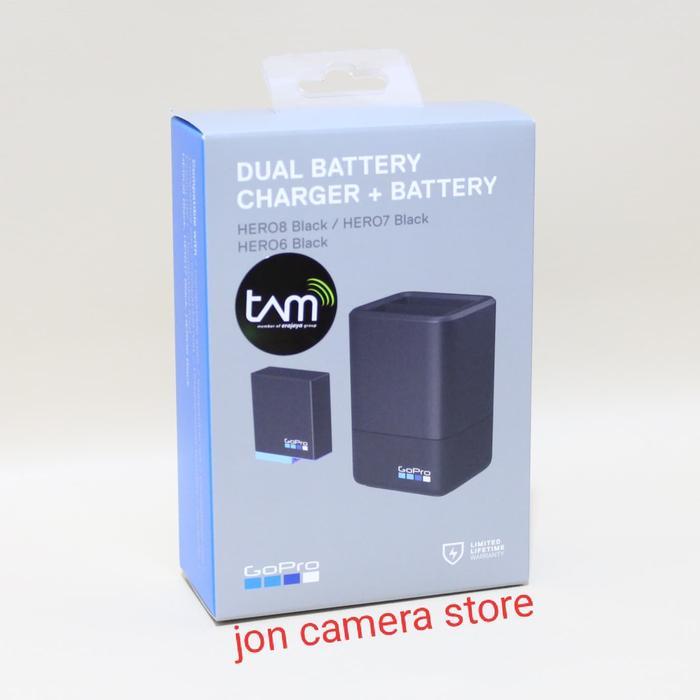 Gopro Dual Battery Charger + Battery Hero 8/7/6 Black / Hero8 Original