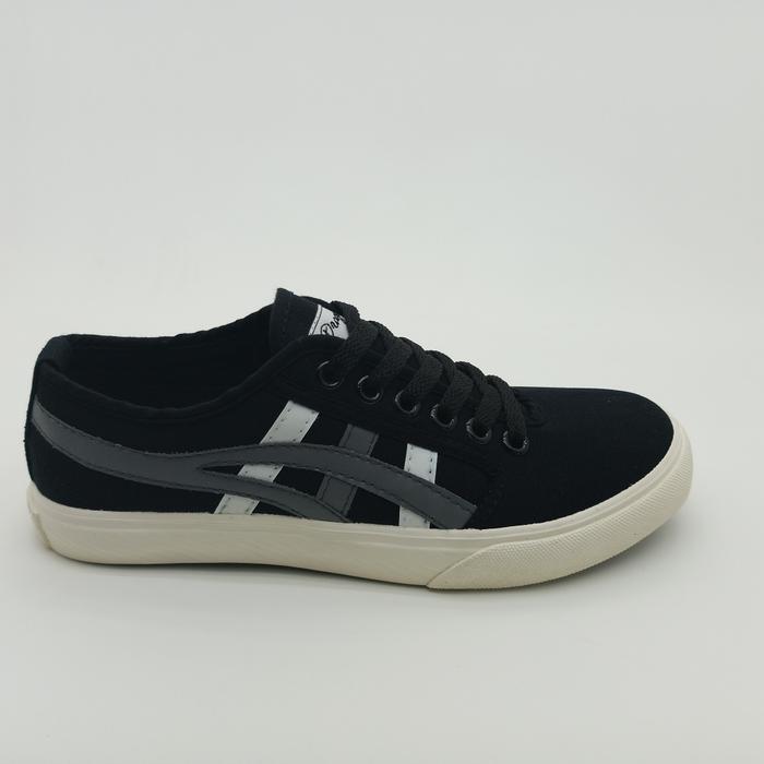 Bisa Grab Sepatu Dragonfly Alpha Hitam Abu / Sepatu Dragonfly Alpha Black Grey Karet Casual Shoes
