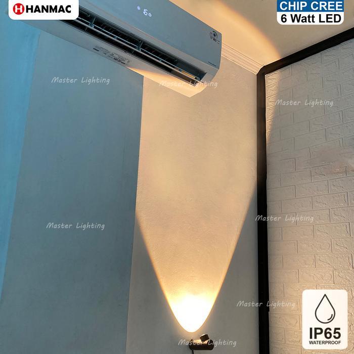 H257 LAMPU DINDING LED 6W TAMAN PILAR SOROT WATERPROOF OUTDOOR