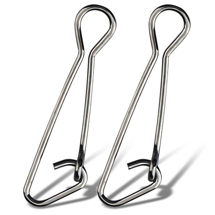 Best Seller 100Pcs Snap Hook Pancing Baja Tahan Karat Untuk Kait Dan Umpan Berkualitas 100% original