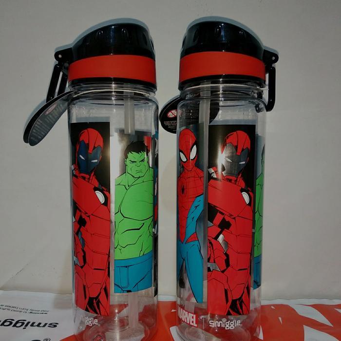 Botol Minum Smiggle Marvel Spiderman 650Ml - Bottle Original