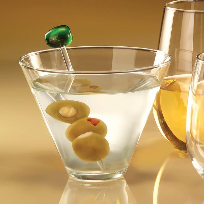Martini Stemless Glass Gelas Martini Gelas Cocktail - Libbey 13.5 Oz
