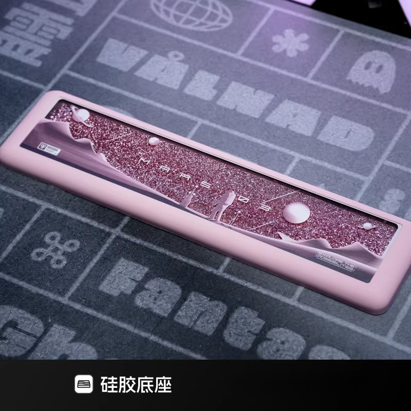 Keyboard Palm Rest Custom Silicone Metal Quicksand Hand Rest Ergonomic Keyboard Wrist Rest for