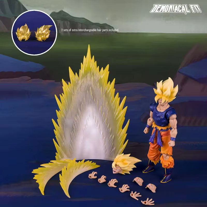 Dragon Ball Z Goku Action Figure - Demoniacal Fit Rage Awakening Battle Damage Shf Goku Collectible