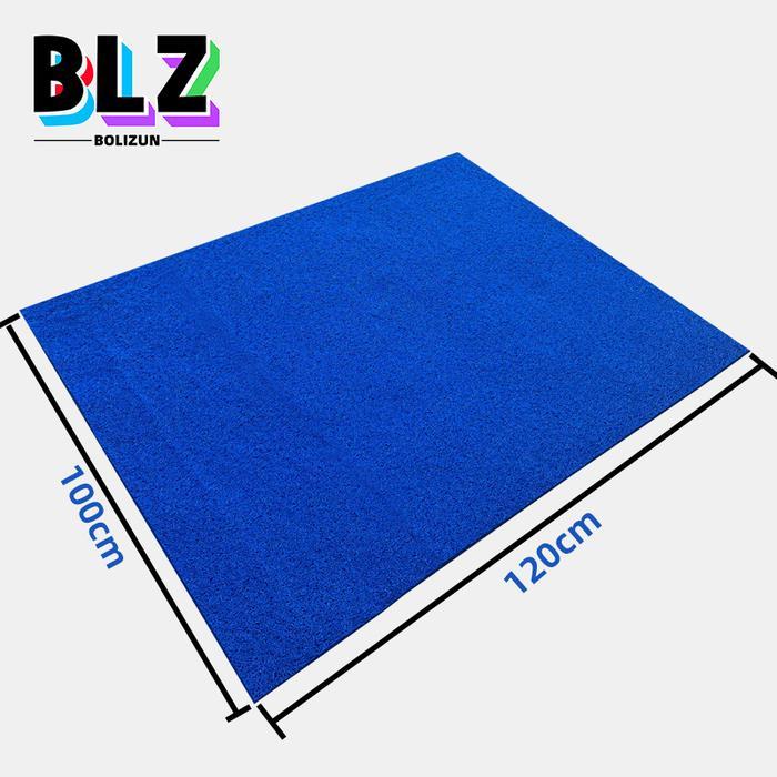 Organizer Keset Karpet PVC Mie / Bihun Meteran - 100 x 120 biru coklat Hijau Hitam Kain Lantai