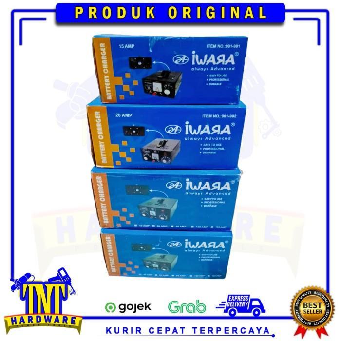 BATTERY CHARGER 15 AMPERE IWARA / CHARGER AKI HEAVY DUTY 15A IWARA PREMIUM