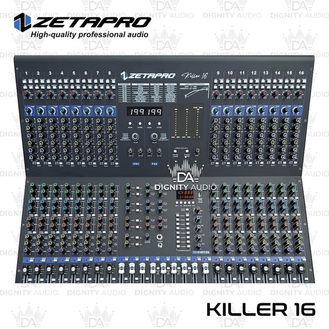 Mixer 16 Channel ZETAPRO KILLER 16 | KILLER 16 Original Garansi Resmi 1 Tahun