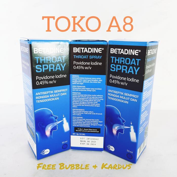 Betadine Sore Throat Spray 50Ml Betadine Throat Spray Betadine Spray Terlaris