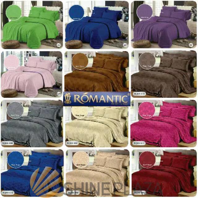 ASLI Romantic Hotel Bedcover Set Warna Warni Single Two Tone Bahan Katun Jepang Ukuran Single Queen