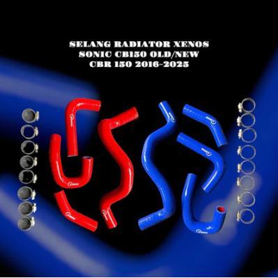 Selang Radiator Sonic Cb 150 Xenos Anti Panas & Bocor Merah Biru Kompatibel Cbr 150 2016-2025 -